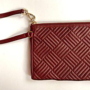 Beautiful COACH maroon wristlet, brand new